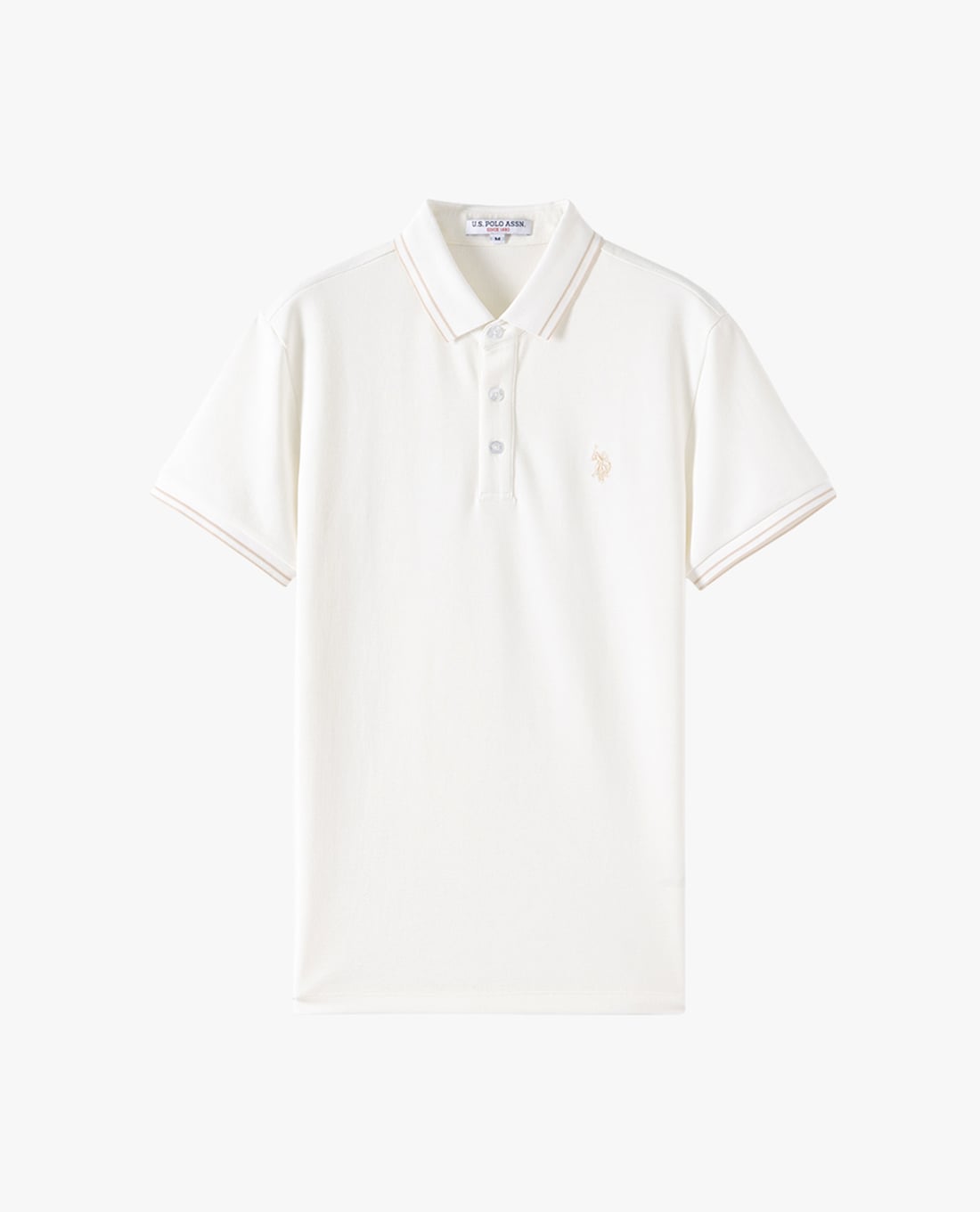 USPA - Áo polo nam tay ngắn phối viền thêu logo