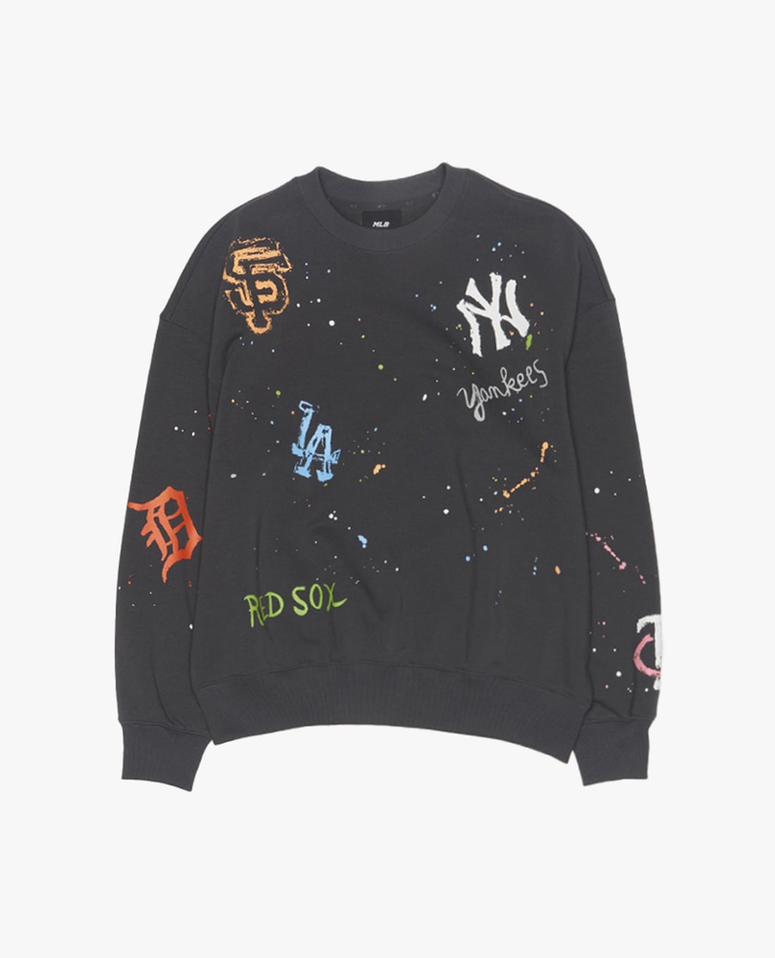 MLB - Áo sweatshirt unisex cổ tròn tay dài in logo