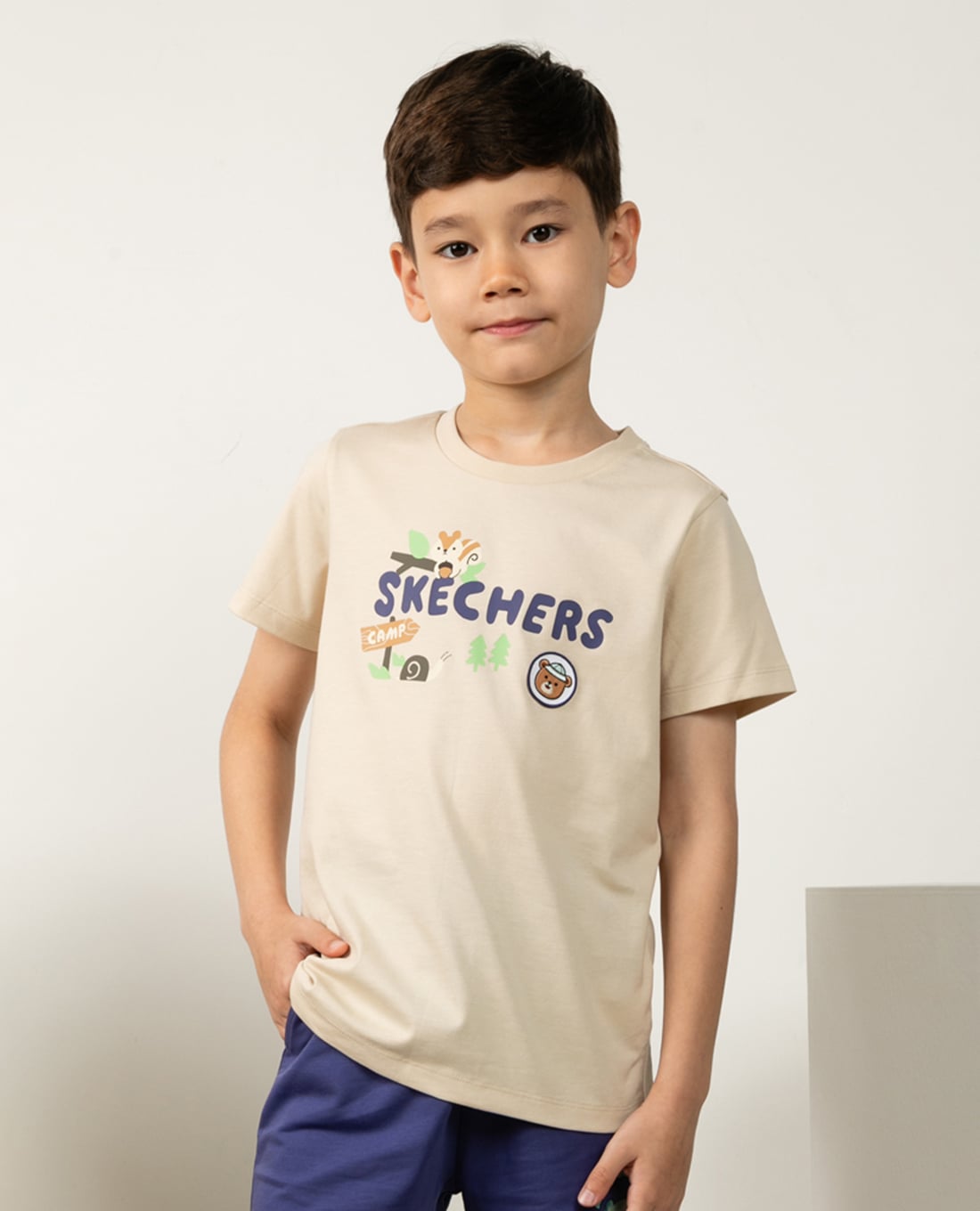 SKECHERS - Áo thun bé trai tay ngắn Urban Outdoor