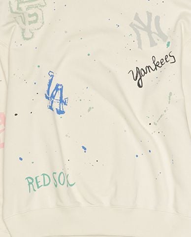  MLB - Áo sweatshirt unisex cổ tròn tay dài in logo 