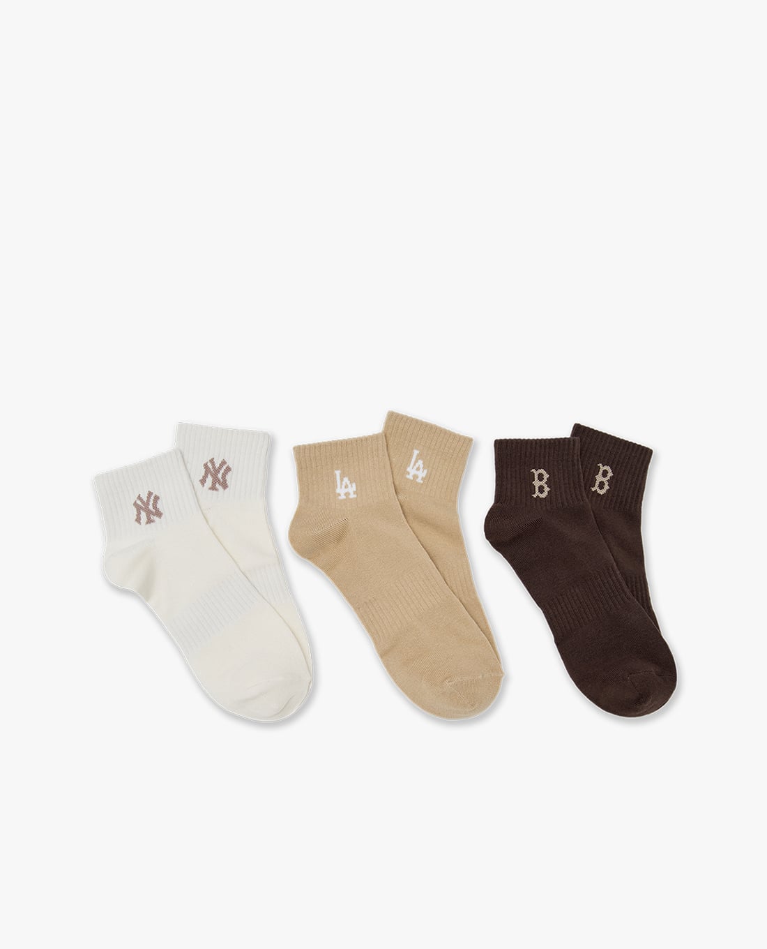 MLB - Set 3 vớ unisex cổ thấp Small Logo