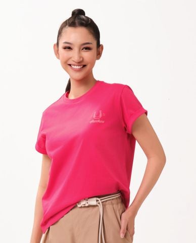  SKECHERS - Áo thun nữ cổ tròn tay ngắn CNY 