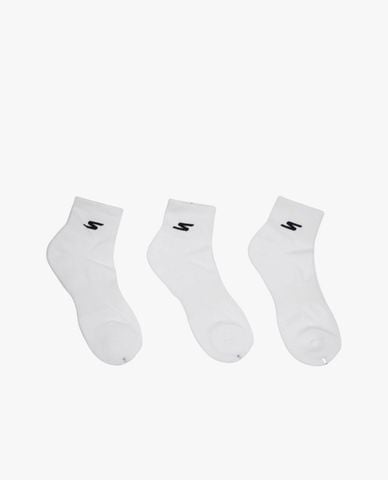  SKECHERS - Set 3 vớ unisex cổ thấp 