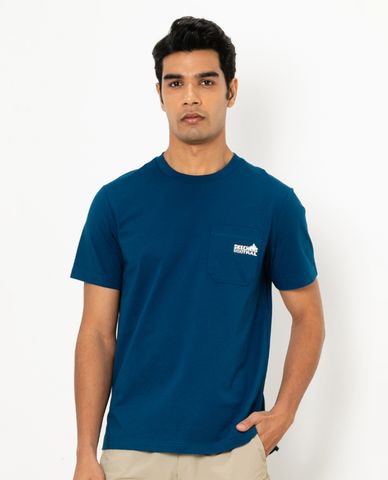  SKECHERS - Áo thun nam cổ tròn tay ngắn thời trang 