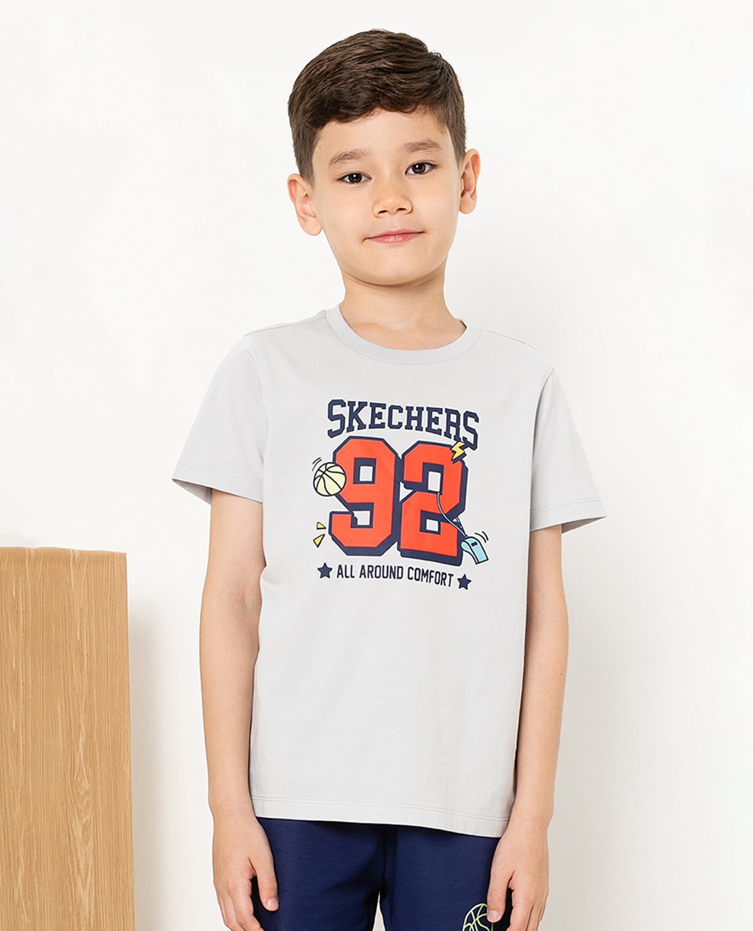 SKECHERS - Áo thun bé trai tay ngắn Basketball Culture