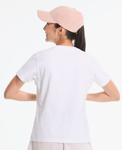  SKECHERS - Áo thun nữ cổ tròn tay ngắn thời trang 