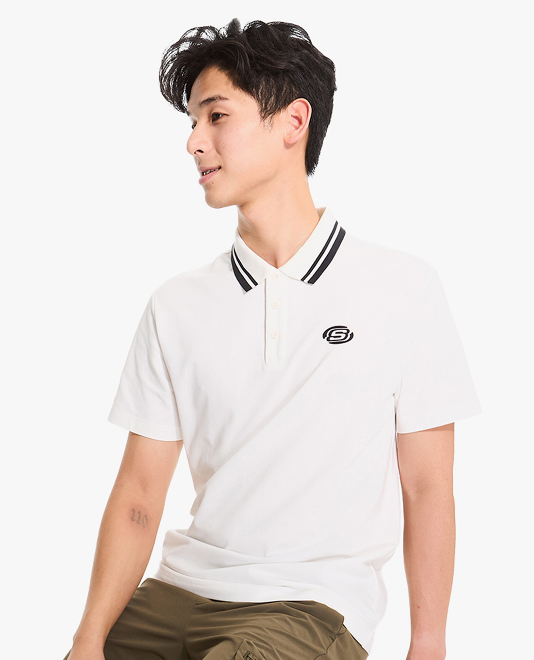 SKECHERS - Áo polo nam cổ bẻ tay ngắn thanh lịch