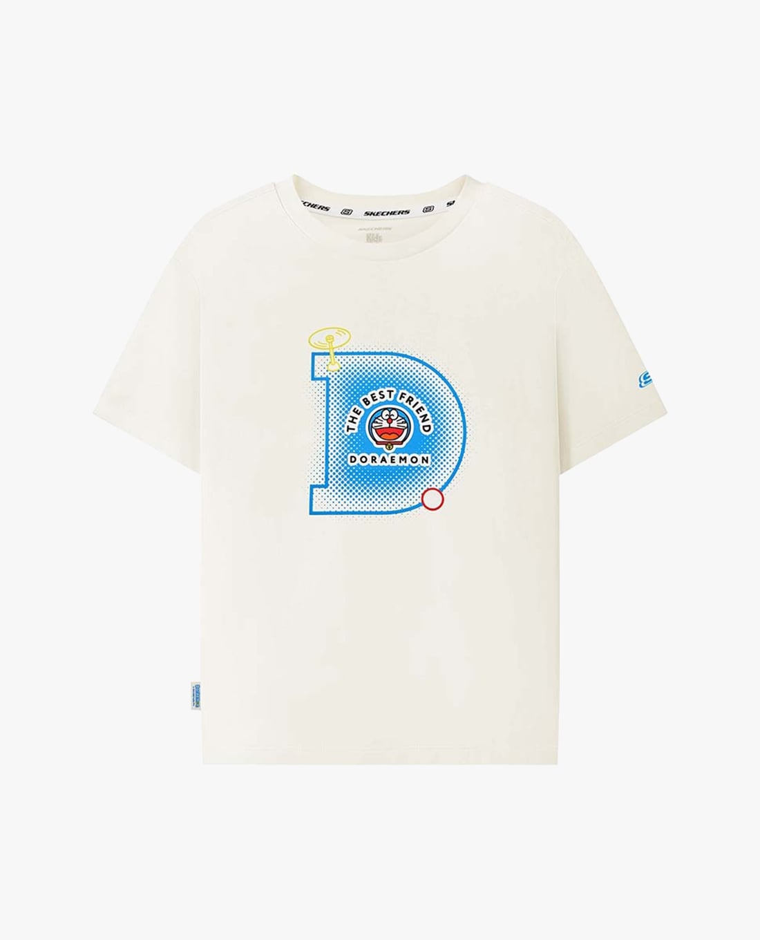 SKECHERS - Áo thun bé trai cổ tròn tay ngắn Doraemon