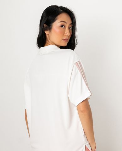  SKECHERS - Áo polo nữ cổ bẻ tay ngắn trẻ trung 