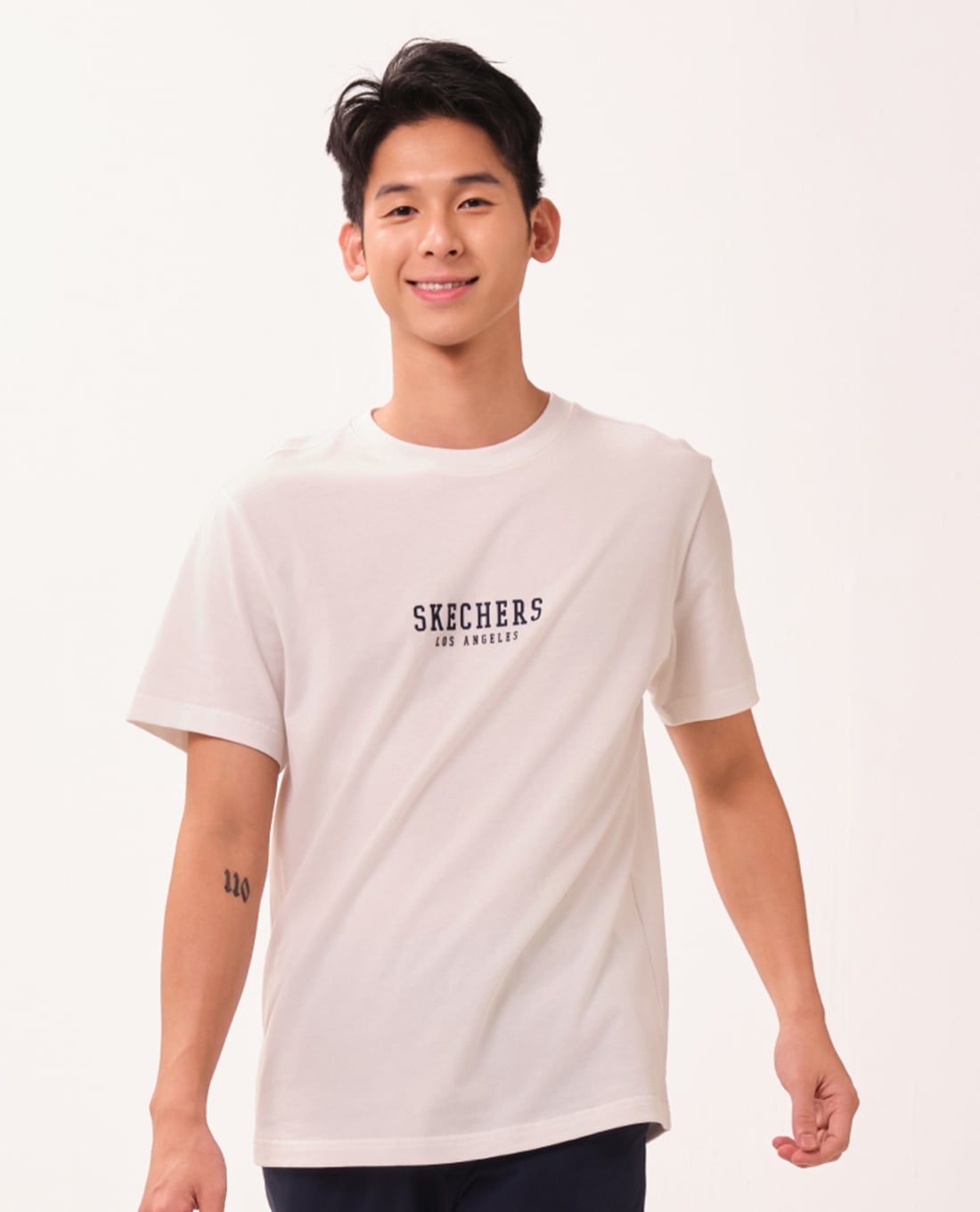 SKECHERS - Áo thun nam cổ tròn tay ngắn Game On Iconic