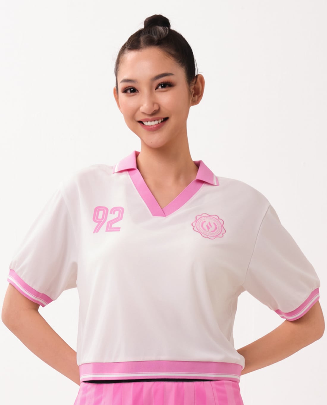 SKECHERS - Áo polo nữ cổ bẻ tay ngắn Game On Iconic