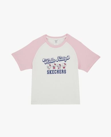  SKECHERS - Áo thun bé gái tay ngắn Hello Kitty & My Melody 