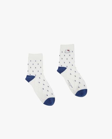  SKECHERS - Set 2 vớ nữ cổ cao Hello Kitty & My Melody 