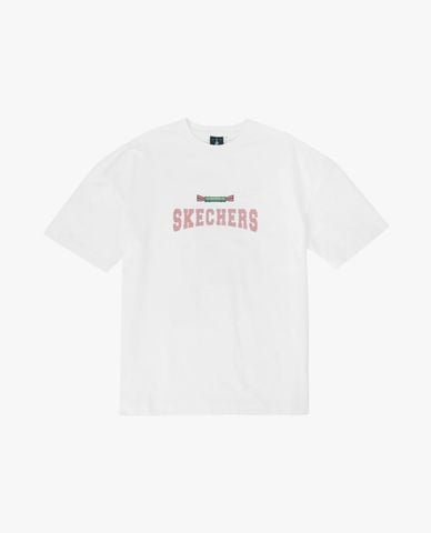  SKECHERS - Áo thun unisex cổ tròn tay ngắn Demon Slayer 