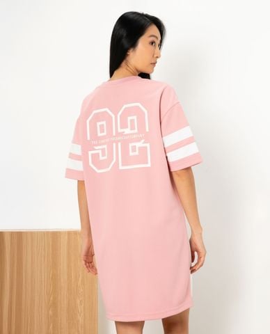  SKECHERS - Đầm mini cổ V tay ngắn phom suông 