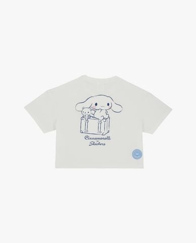  SKECHERS - Áo thun bé gái cổ tròn tay ngắn Cinnamoroll 