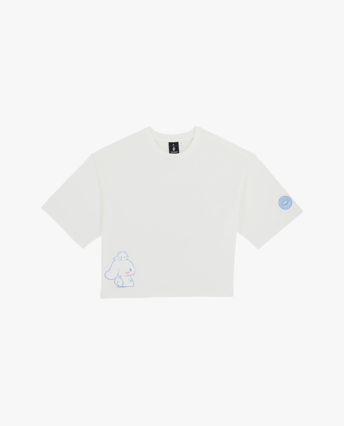 SKECHERS - Áo croptop nữ cổ tròn tay ngắn Cinnamoroll