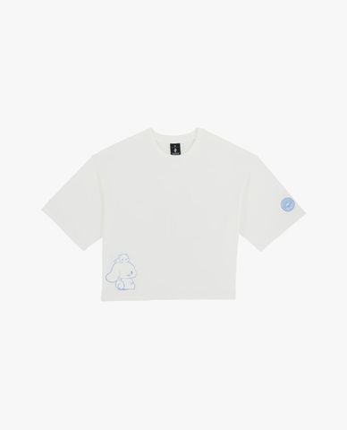  SKECHERS - Áo croptop nữ cổ tròn tay ngắn Cinnamoroll 