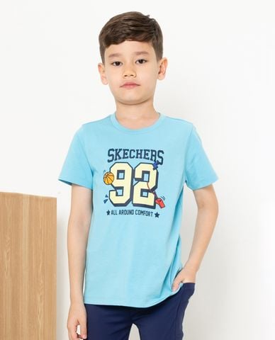  SKECHERS - Áo thun bé trai tay ngắn Basketball Culture 