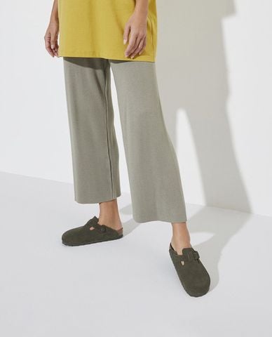  BIRKENSTOCK - Giày clog unisex Boston Suede 