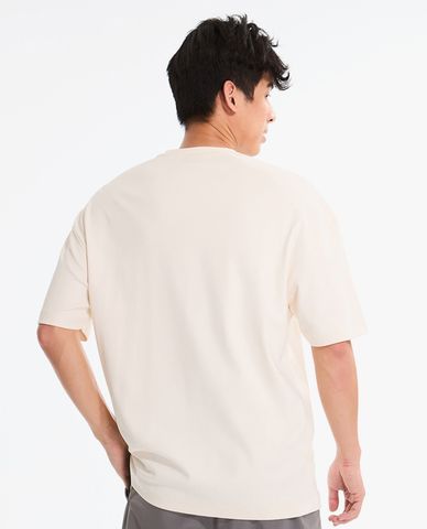  SKECHERS - Áo thun nam cổ tròn tay ngắn in họa tiết 