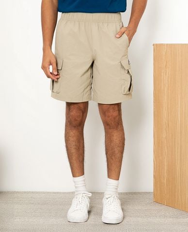  SKECHERS - Quần short nam ống rộng phối túi hộp 