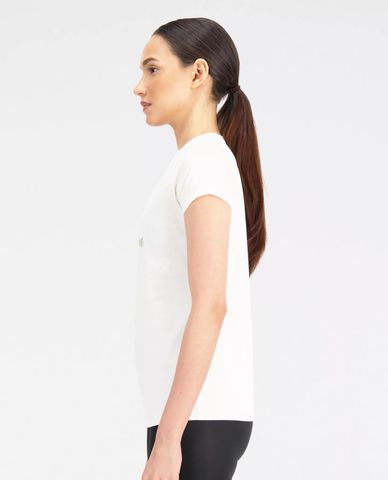  NEW BALANCE - Áo thun nữ cổ tròn tay ngắn in logo 