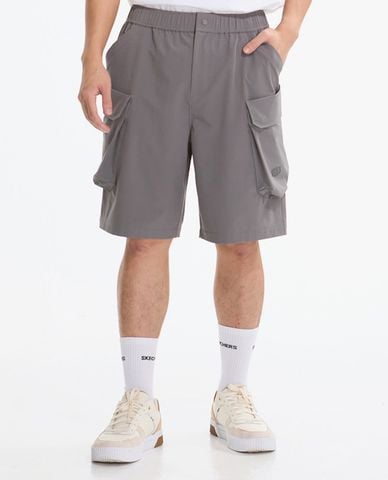  SKECHERS - Quần short nam ống rộng phối túi hộp 