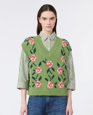  WEEKEND MAX MARA - Áo khoác gilet nữ dệt kim Wkdalamaro 