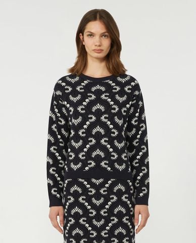  WEEKEND MAX MARA - Áo sweater nữ cổ tròn tay dài Wkdfaraone 