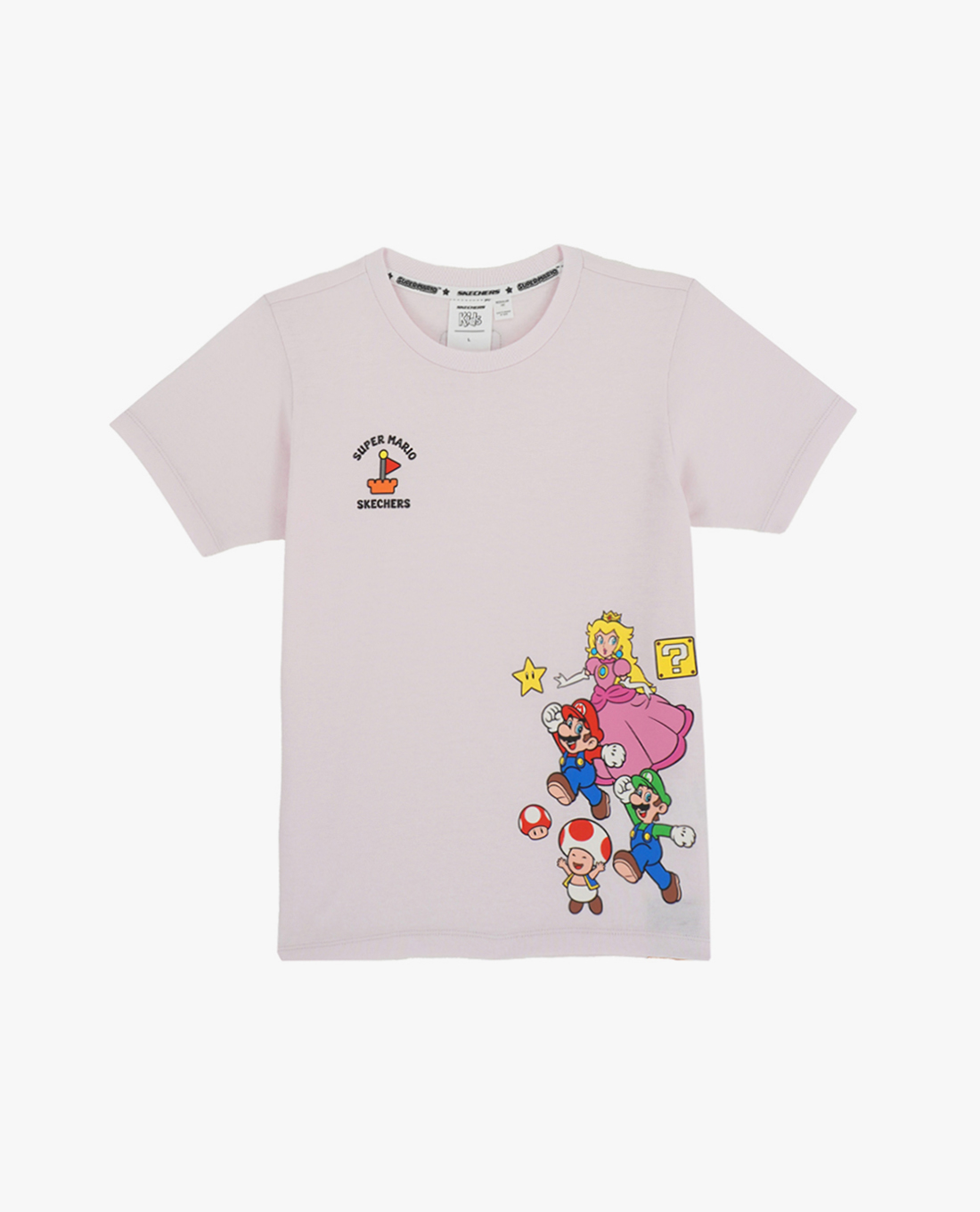 SKECHERS - Áo thun trẻ em tay ngắn Nintendo Super Mario