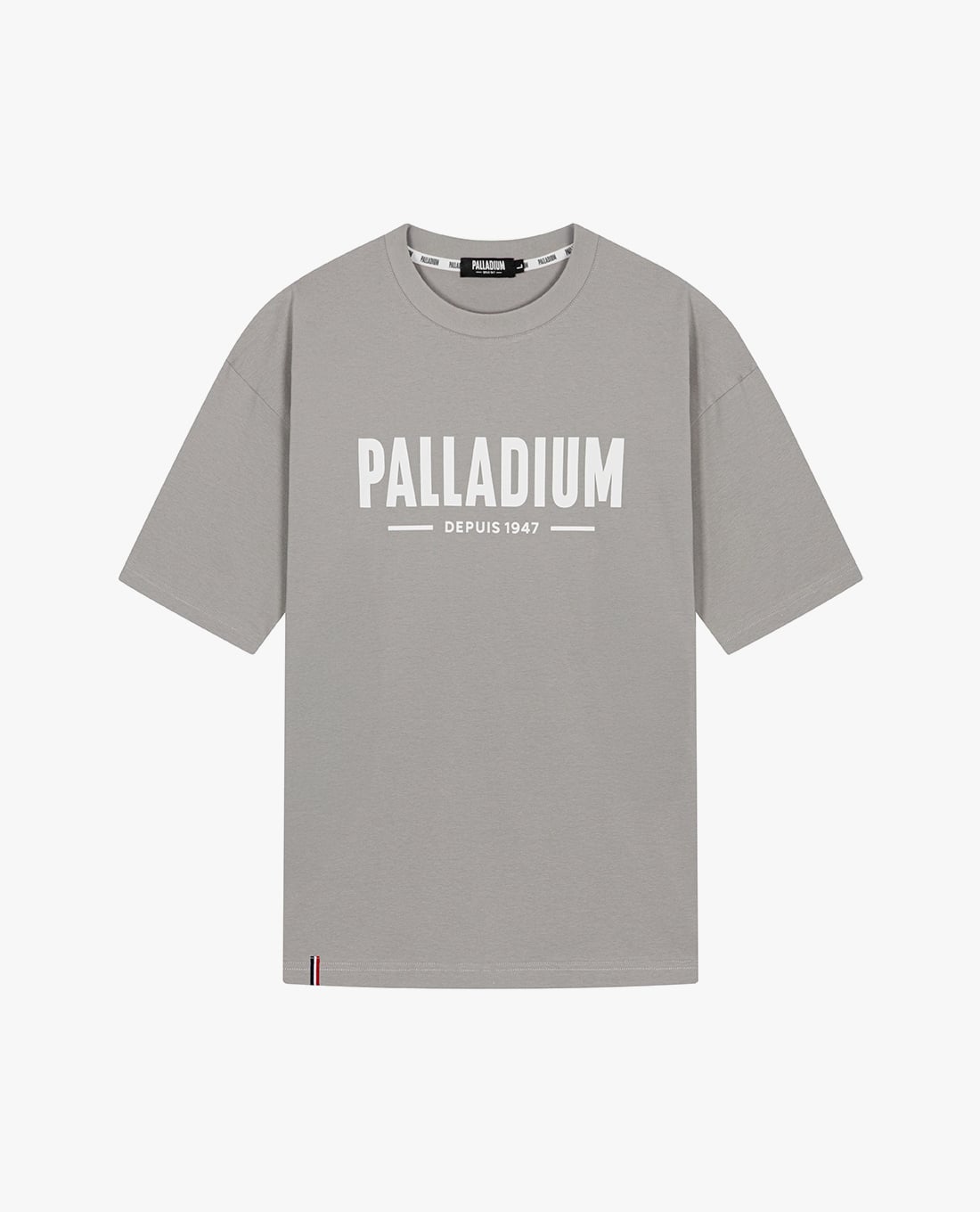PALLADIUM - Áo thun unisex cổ tròn tay ngắn in logo