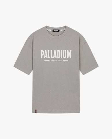  PALLADIUM - Áo thun unisex cổ tròn tay ngắn in logo 