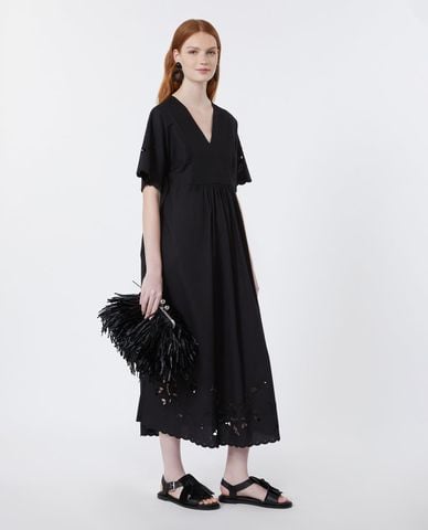  WEEKEND MAX MARA - Đầm midi cổ V phom suông Wkdtartufo 
