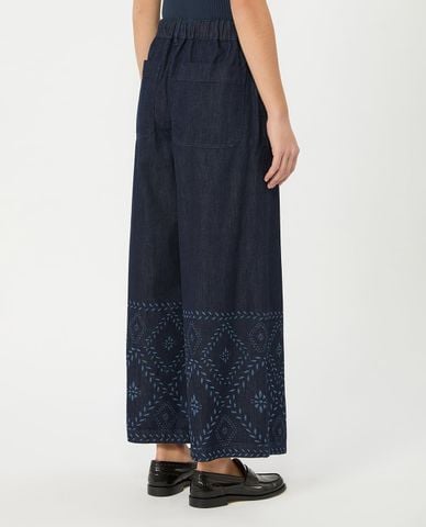  WEEKEND MAX MARA - Quần jeans nữ ống rộng Wkdlampada 