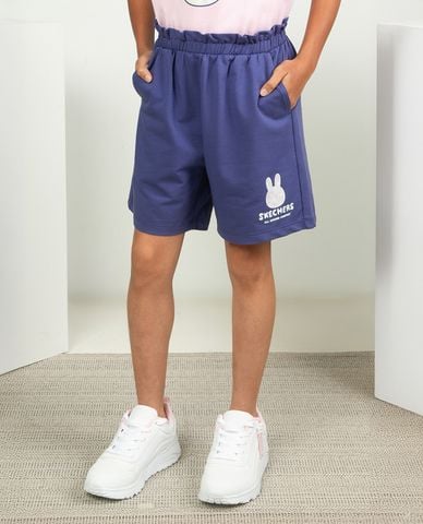  SKECHERS - Quần short bé gái lưng thun Urban Outdoor 