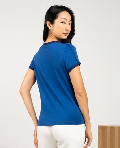  SKECHERS - Áo thun nữ cổ tròn tay ngắn Authentic 