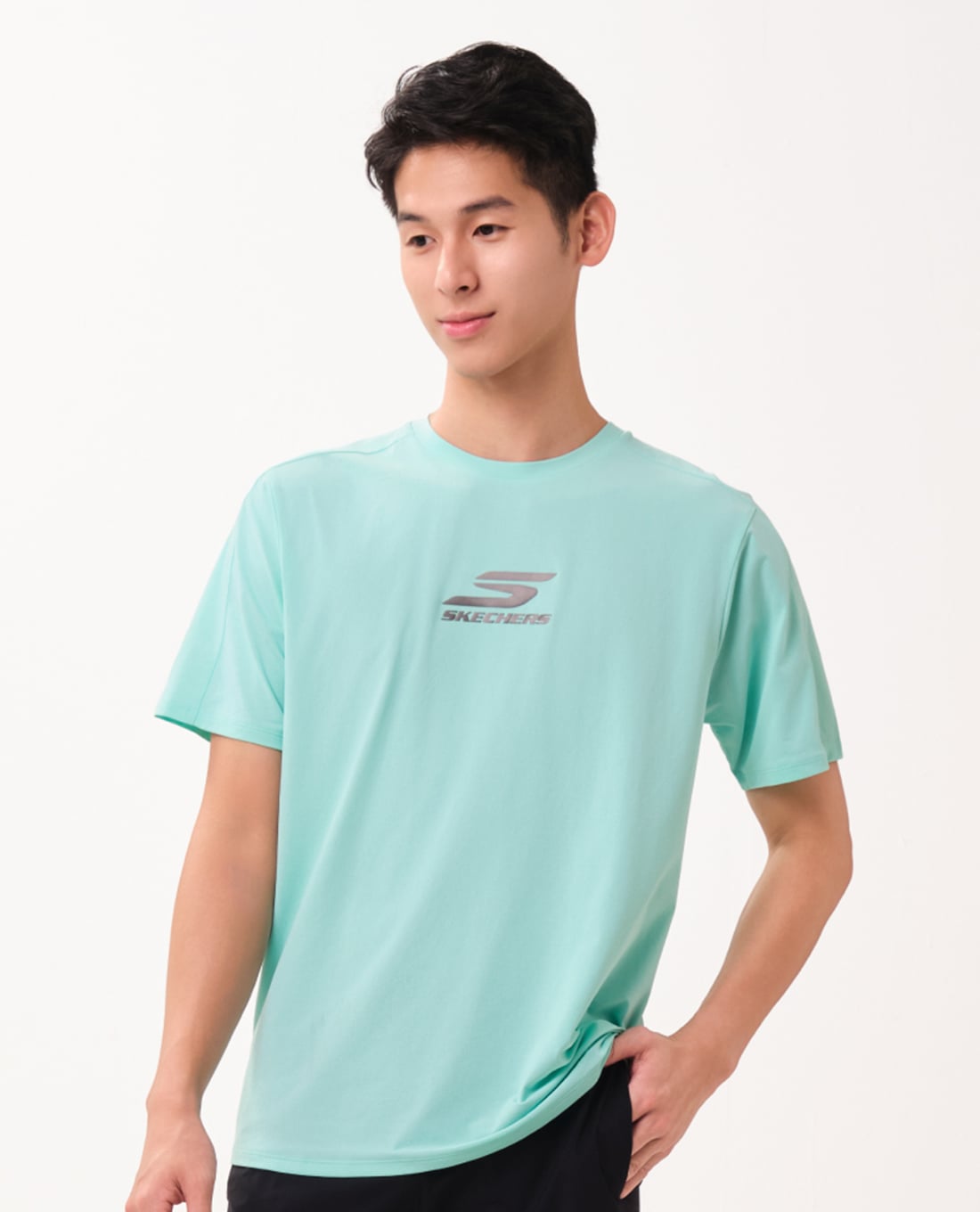 SKECHERS - Áo thun thể thao nam Running Performance