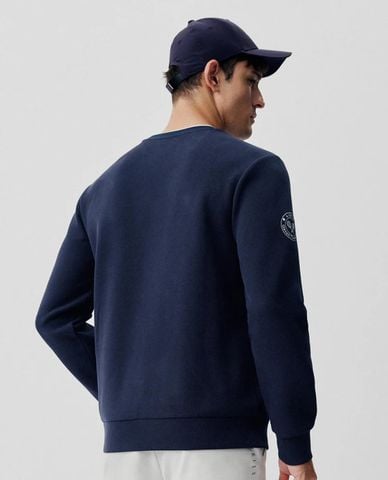 K-SWISS - Áo thun nam cổ tròn tay dài phối logo 