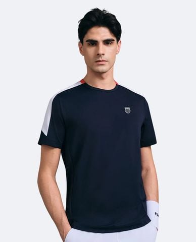  K-SWISS - Áo thun thể thao nam cổ tròn tay ngắn 
