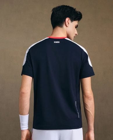  K-SWISS - Áo thun thể thao nam cổ tròn tay ngắn 