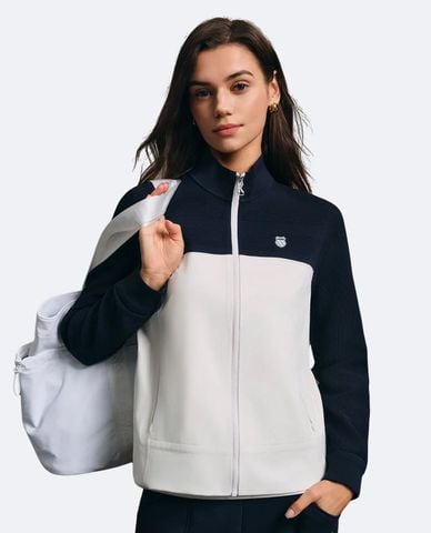  K-SWISS - Áo khoác thể thao nữ tay dài Color Block 