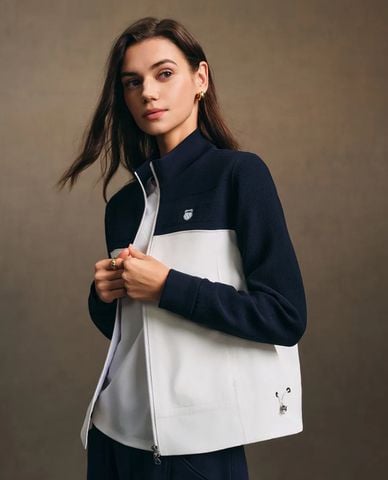  K-SWISS - Áo khoác thể thao nữ tay dài Color Block 