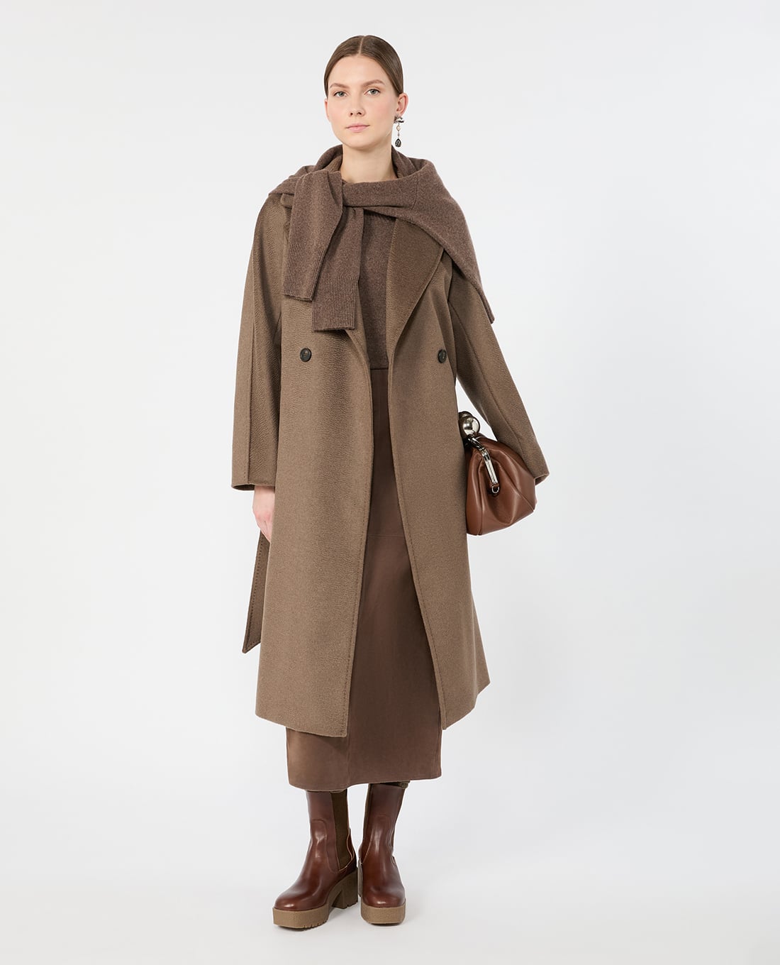 WEEKEND MAX MARA - Áo khoác măng tô nữ dáng dài Wkdresina