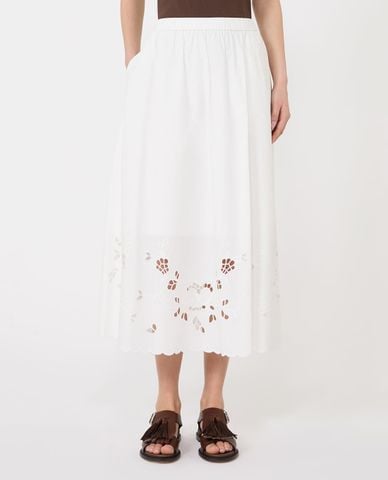  WEEKEND MAX MARA - Chân váy phom suông midi lưng thun Wkdcaravan 