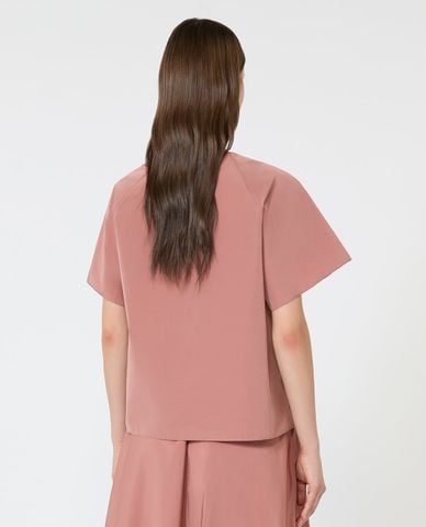  WEEKEND MAX MARA - Áo kiểu nữ tay ngắn phối nơ Wkdrecente 