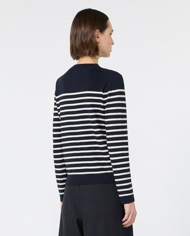  WEEKEND MAX MARA - Áo dệt kim nữ cổ tròn tay dài Wkdsicilia 