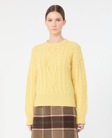  WEEKEND MAX MARA - Áo sweater nữ cổ tròn tay dài Wkdalben 