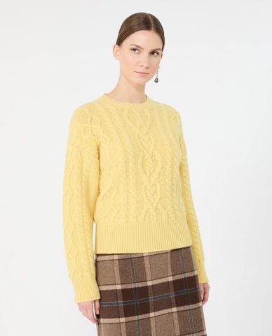  WEEKEND MAX MARA - Áo sweater nữ cổ tròn tay dài Wkdalben 