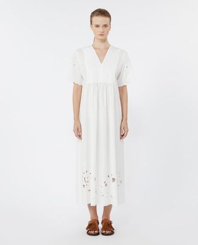  WEEKEND MAX MARA - Đầm midi cổ V phom suông Wkdtartufo 